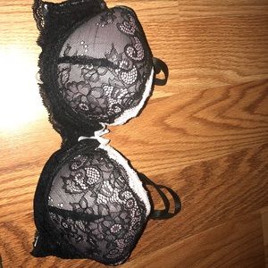 Pink & Black lace bra